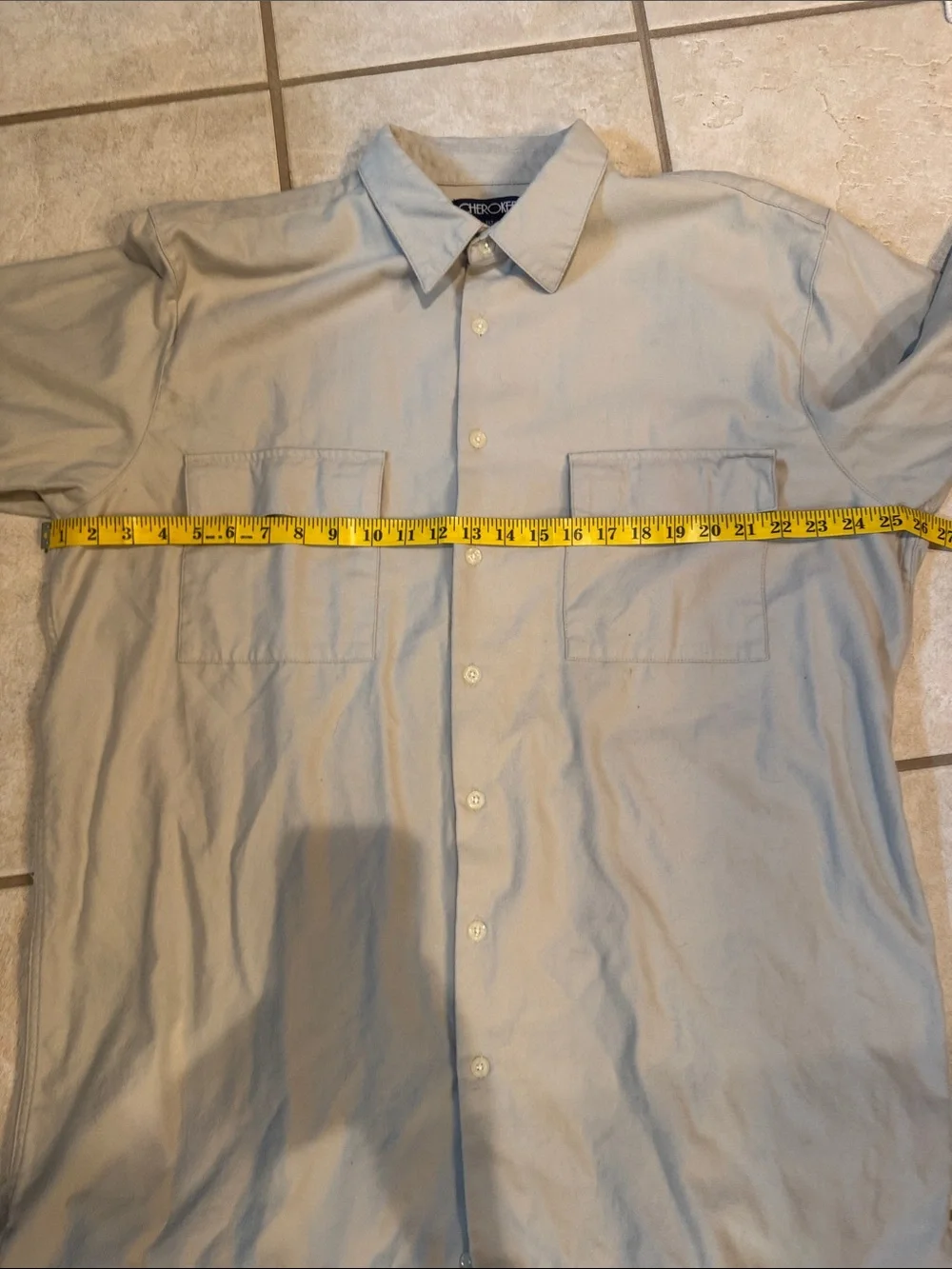 Cherokee Beige Button-Up Shirt Jacket